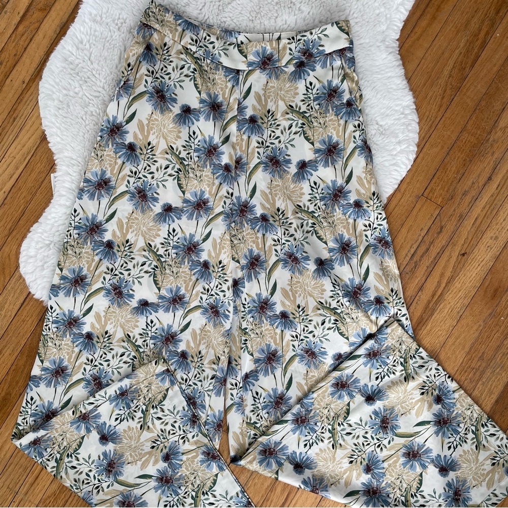 En Saison Cream Floral Pants